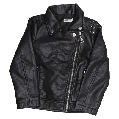 Bikerjacka (Svart) från Koton Kids Polyester, Polyuretan