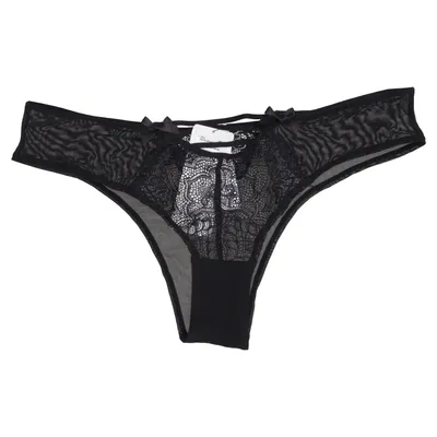 Slip (Zwart) van Hunkemöller Katoen, Elastaan, Polyamide