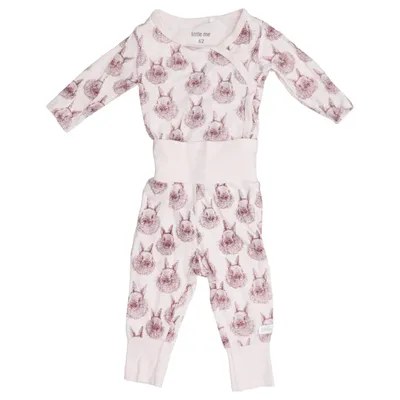 Set (Pink) from Little Me Cotton, Elastane