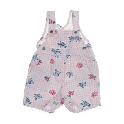 Hängselshorts (Rosa, Vit, Flerfärgad) från Trader Bomull