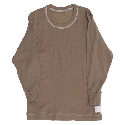 T-shirt à manches longues (Marron) de Janus Laine de mouton