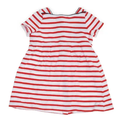 Jurk (Wit, Rood) van Petit Bateau Katoen