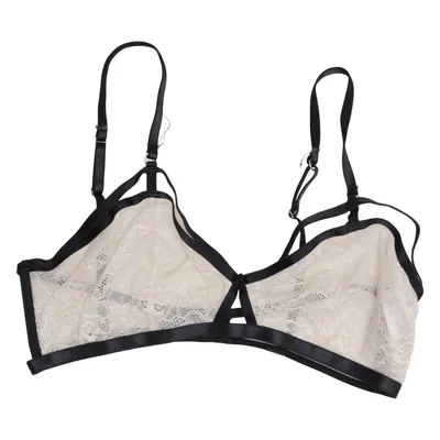Bralette (Beige, Zwart) van Gina Tricot Lingerie Elastaan, Polyamide
