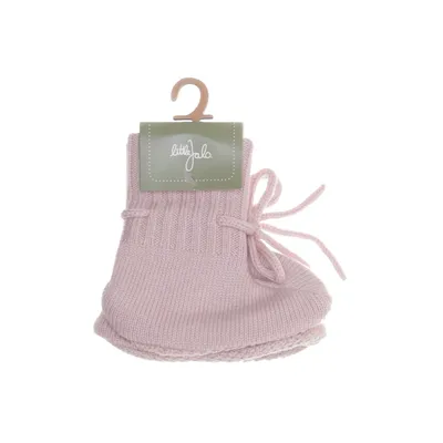 Baby slofjes (Roze) van Little Jalo Merinowol