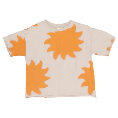 T-shirt (Beige, Orange) from Zara