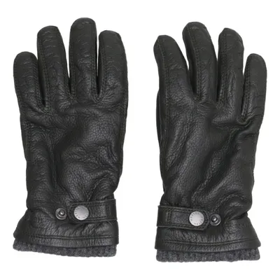 Läderhandskar (Svart) från Hestra Polyester, Skinn