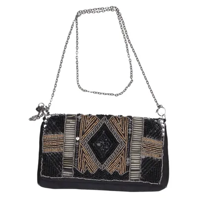 Sac pochette (Noir, Or) de Hallhuber