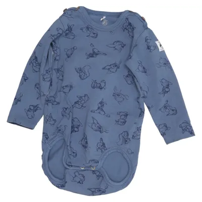 Romper (Blauw) van Disney x Polarn O. Pyret Elastaan, Organisch katoen