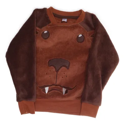 Fleece trui (Bruin) van Zeeman Polyester