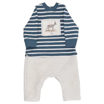 Barboteuse (Bleu, Blanc, Multicolore) de Deyrolle x Petit Bateau Coton, Polyester