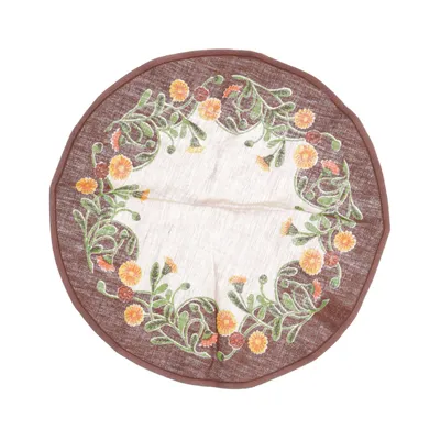 Bordsduk (Brun, Orange, Grön) från Inka