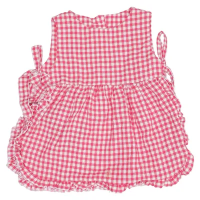 Dress (Red, White) from Babyvip Cotton, Linen, Polyester, Viscose