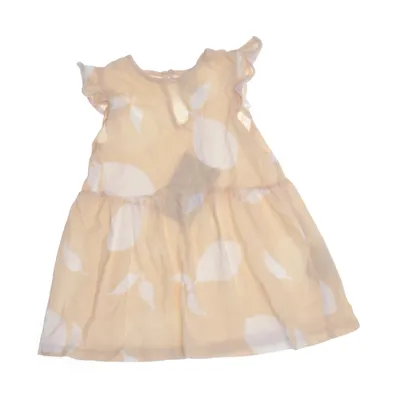 Klänning (Beige, Vit) från H&M Bomull