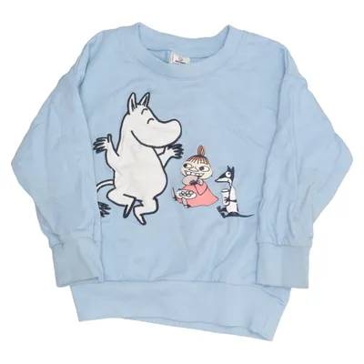 Sweatshirt (Blue) from Moomin by Lindex Cotton