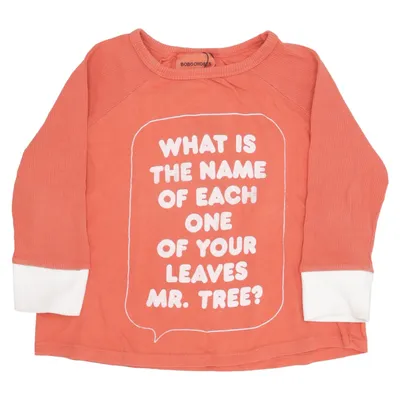 Long sleeve T-shirt (Red, White) from Bobo Choses Elastane, Organic cotton