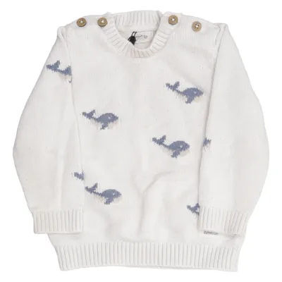 Sweater (Beige, Blå) fra Newbie by KappAhl Bomuld