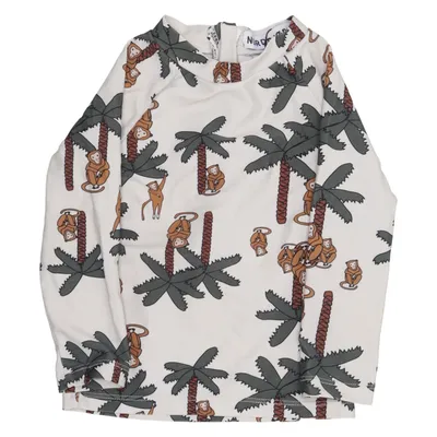 Swim shirt (Beige, Multicolored) from Nordbjørn Elastane, Polyamide, Polyester