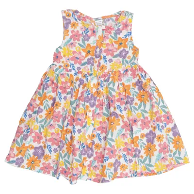 Dress (White, Multicolored) from LC Waikiki Cotton