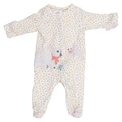 Sparkdräkt (Vit, Flerfärgad) från Babyboden Bomull