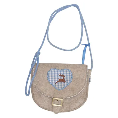 Shoulder-bag (Brown, Blue, White) from L.Credi