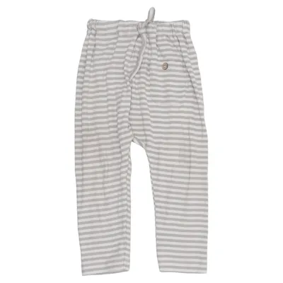 Pyjama broek (Grijs, Wit) van Lil' Atelier Elastaan, Lyocell, Organisch katoen