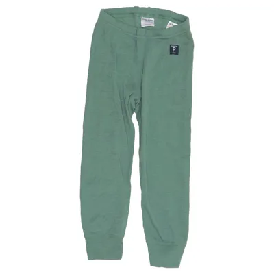 Baselayer-bukser (Grøn) fra Polarn O. Pyret Merinould