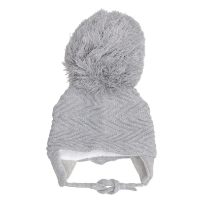 Bobble hat (Gray) from Sätila Acrylic, Cotton