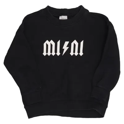 Sweatshirt (Noir) de Mini Gina Tricot Coton