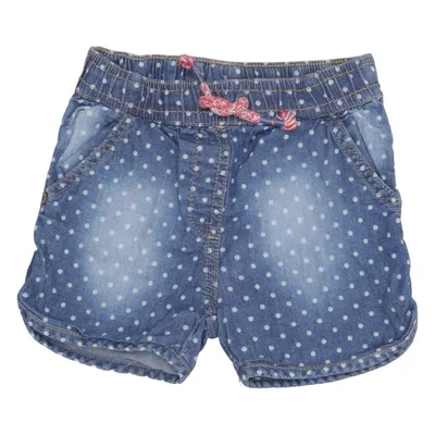 Short en jean (Bleu, Blanc) de Steiff Coton, Élasthane