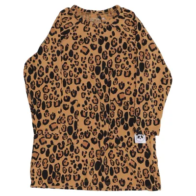 Dress (Brown, Black) from Mini Rodini Elastane, Lyocell