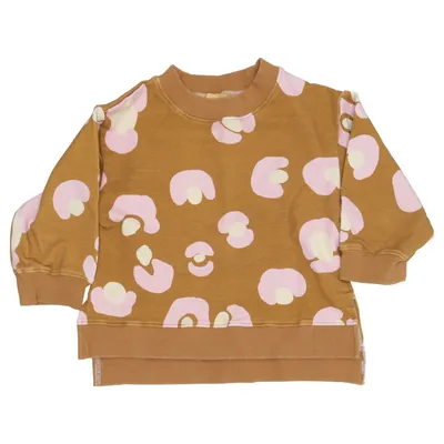 Sweatshirt (Brun, Pink, Gul) fra Mixed Grill Bomuld, Elastan