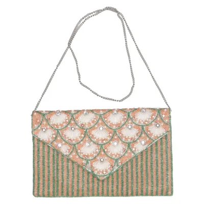 Aftonväska (Beige, Grön, Flerfärgad) från True Decadence Polyester