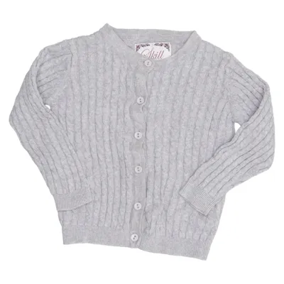 Cardigan (Grå) fra Skill Bomuld