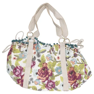 Handtas (Wit, Meerkleurig) van Accessories by KappAhl Katoen