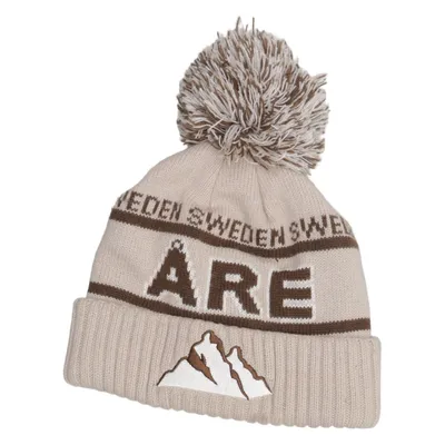Bommelmütze (Beige, Braun) von Åre Acryl