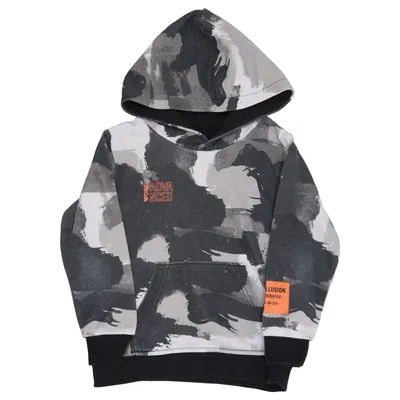 Sweat à capuche (Gris, Noir) de Woxo 720° Coton, Polyester