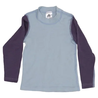 Base layer shirt (Blue, Purple) from Aclima Merino wool