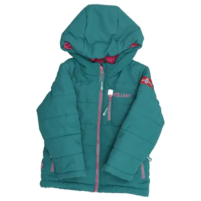 Winter jacket (Green, Pink) from Trollkids Polyester