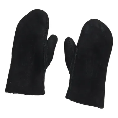 Moufles en cuir (Noir) de Ellegant