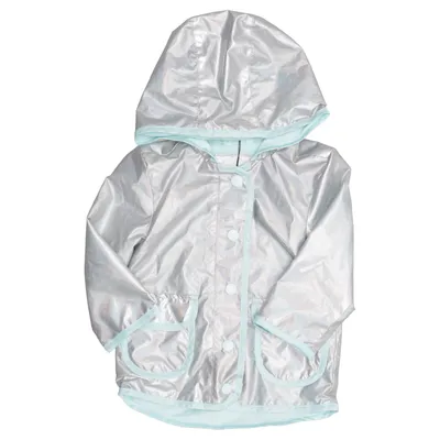 Rain jacket (Silver, Turquoise) from Cat & Jack Cotton, Recycled polyester