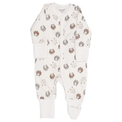 Rompers (Beige, Brown) from Celavi Merino wool, Viscose