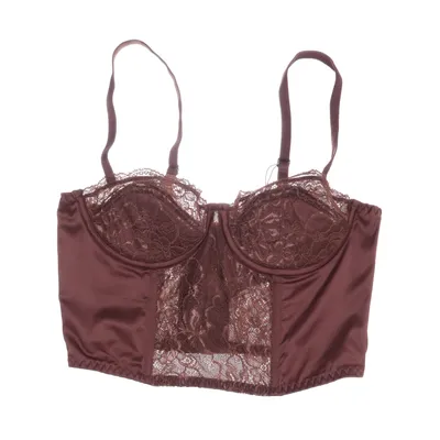 Bustier (Brun) från Urban Outfitters Elastan, Polyester