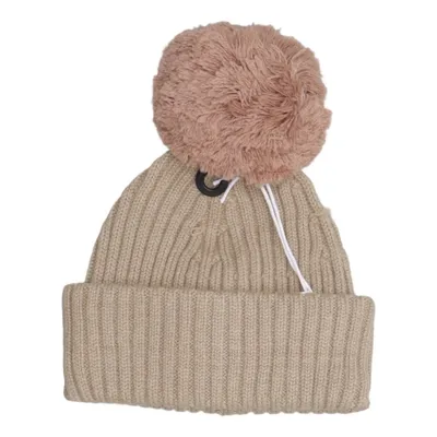 Bonnet à pompon (Beige) de Elodie Acrylique, Polyamide, Laine
