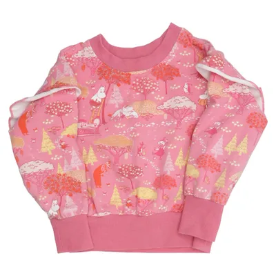 Sweatshirt (Pink, Mehrfarbig) von Moomin by Martinex Baumwolle, Elasthan