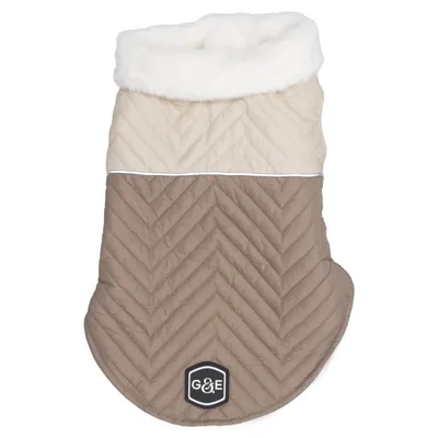 Manteau pour chien (Beige, Blanc) de G&E Polyester