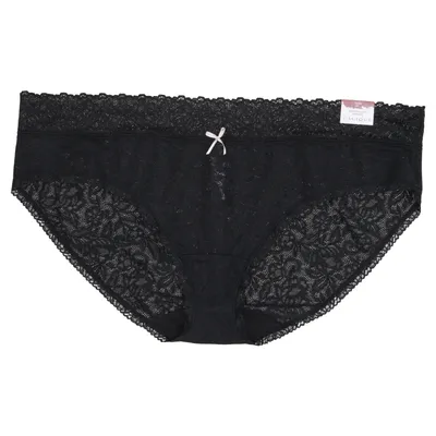 Culotte (Noir) de Cacique Coton, Élasthane, Polyamide