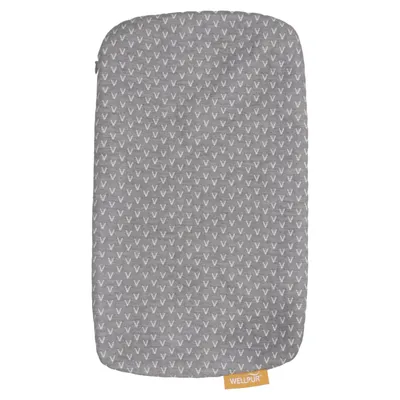 Housse de coussin (Gris, Blanc) de WellPur