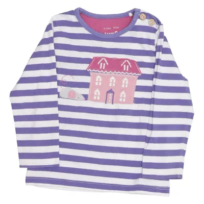 Långärmad t-shirt (Blå, Vit, Rosa) från Kite Elastan, Ekologisk bomull