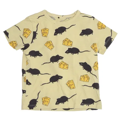 T-shirt (Yellow, Black) from Mini Rodini Cotton, Elastane