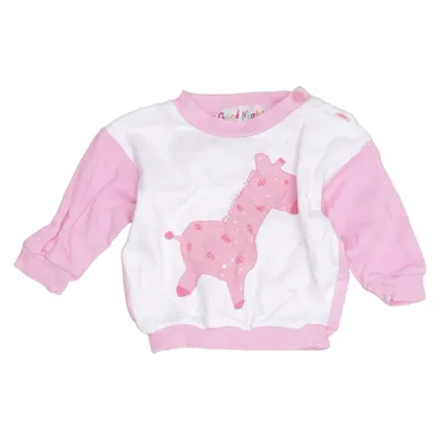 Sweatshirt (Pink, Weiß) von Good Night Baumwolle